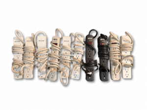 Power Strip Surge Protector - Extension Cord with 6 AC Outlets