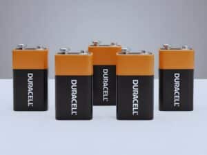 Duracell 9V Battery Pack (5 pieces) for ATM E-Locks
