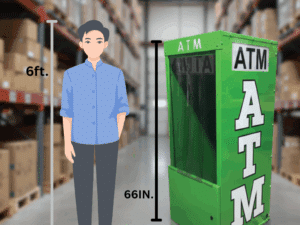 Light ATM Enclosure for events / Free Shipping / Buy Now Pay Later available