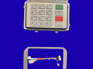Pack of 3 Hyosung 8000R Keypads (PN: 7130020100) with PCI Compliance Upgrade Kit for Hyosung NH1800SE – 6000K Keypad to 8000R or X1 - (Accessories Only)  (PNs: S3200000556, S7200001298, S4210003125)
